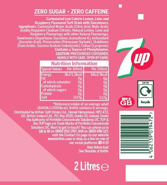 7 Up Pink Lemonade 2L (UK)