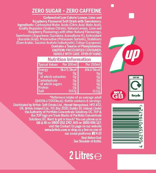 7 Up Pink Lemonade 2L (UK)