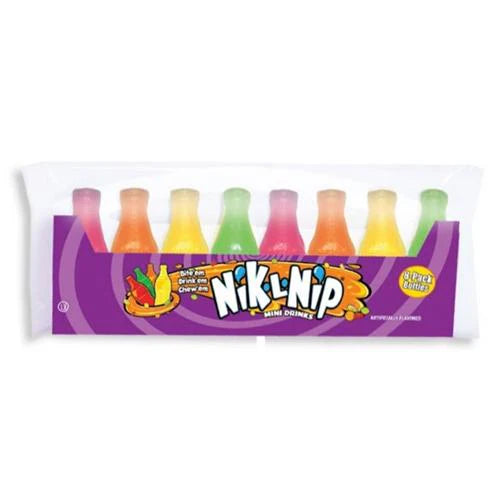 Nik-L-Nips Wax Bottle Candy 8 pack