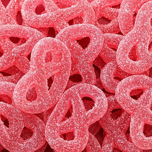Sour Raspberry Pretzels